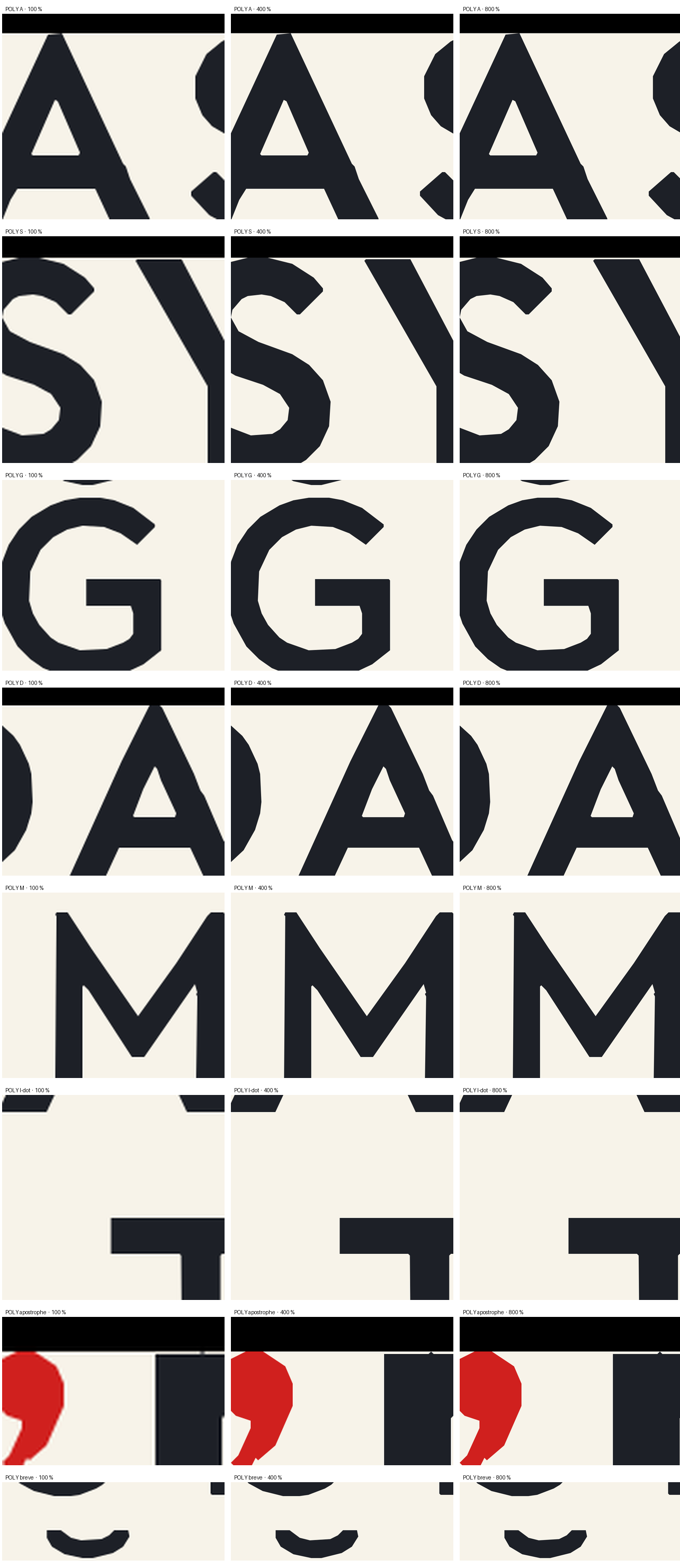 glyphs poly