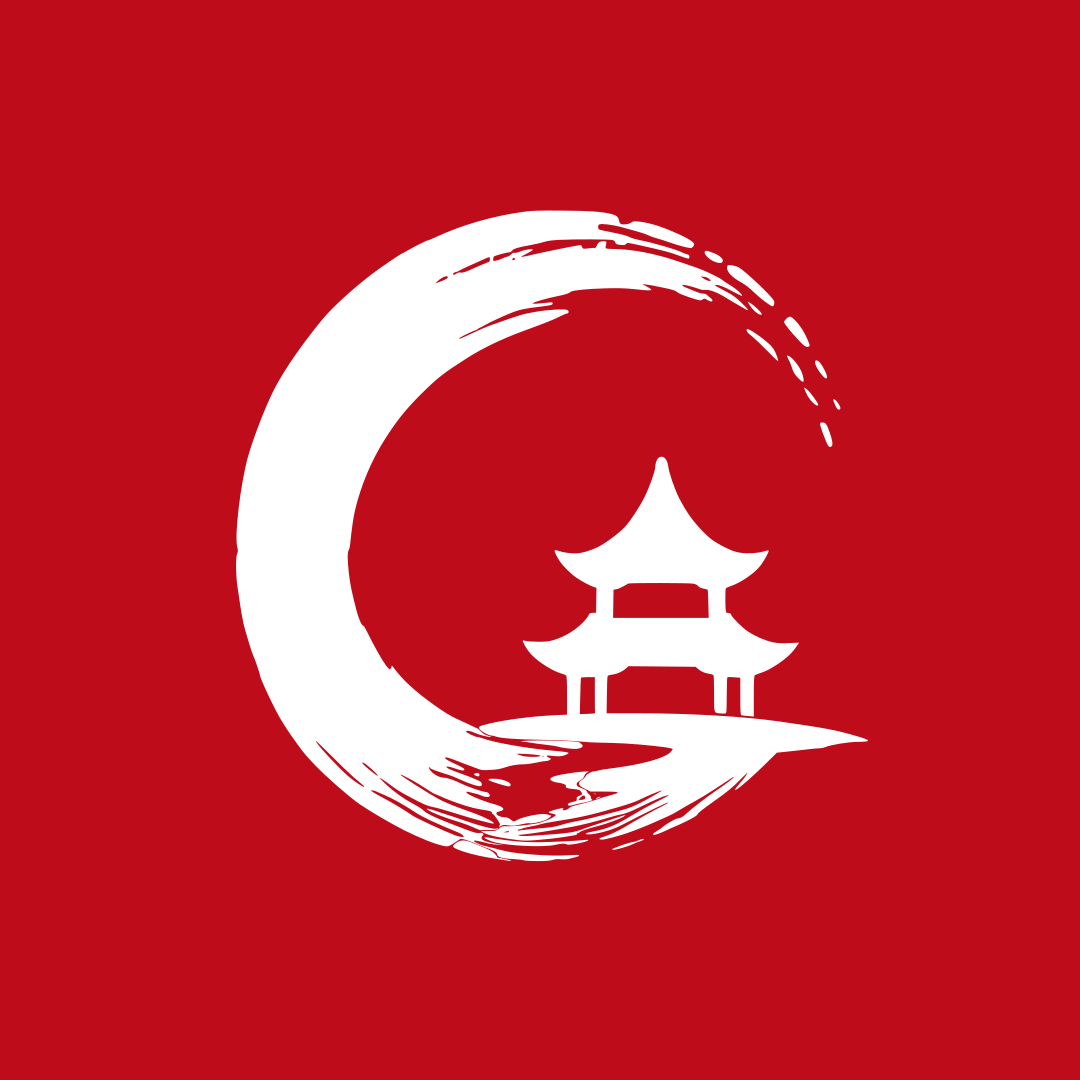 Kırmızı zeminli Çin Eğitim profil simgesi